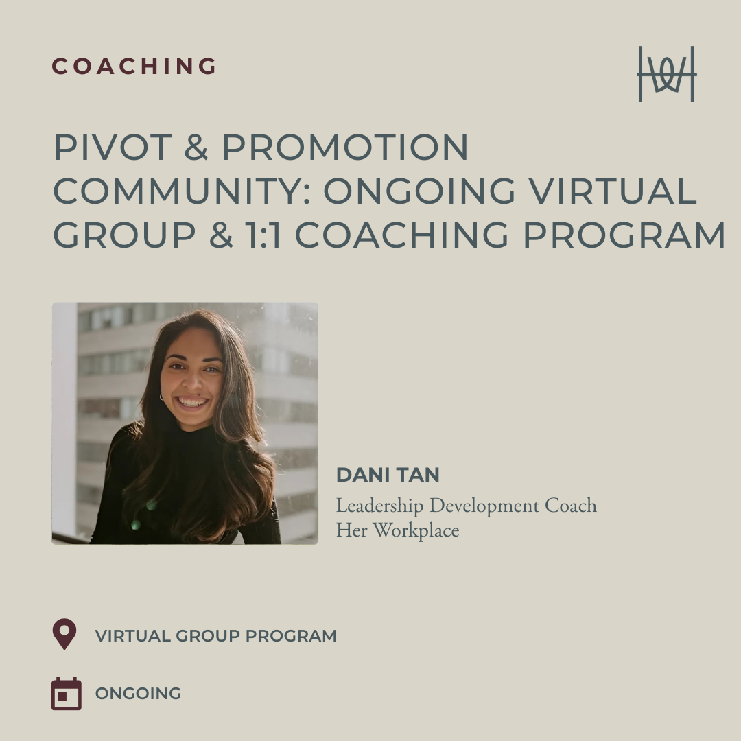 Pivot & Promotion Community: Ongoing Virtual Group & 1:1 Coaching Program
