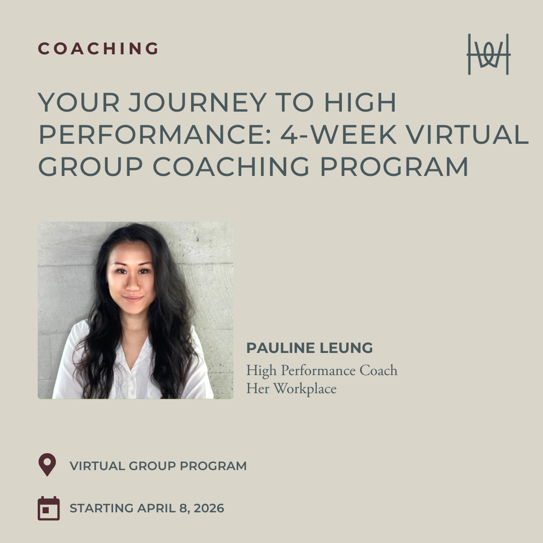 Your Journey to High Performance: 4-Week Virtual Group Coaching Program